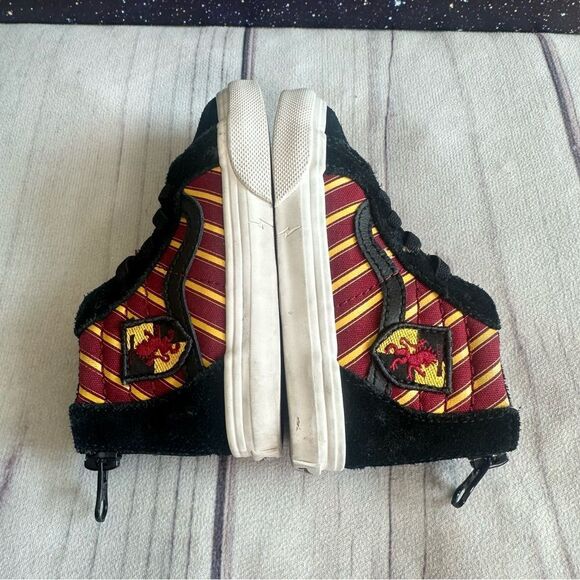 Vans SK8-Hi Zip Harry Potter Gryffindor Skate Shoes Toddler Sz 6 Sneakers - Picture 7 of 11